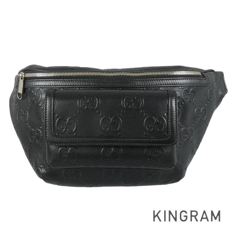 Gucci GG Embossed Belt Bag Leather Body